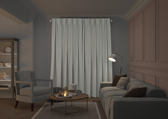 Tussah, Cloud - Made to Measure Curtains - Image 7